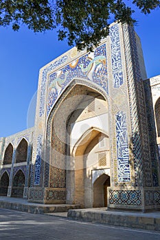 Madrasah Nadir-Divan-Begi is located in the historical part of Bukhara.