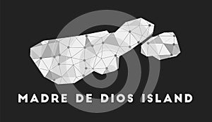Madre de Dios Island - communication network map.