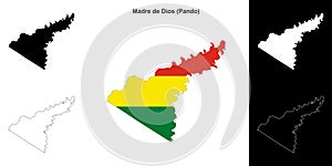 Madre de Dios outline map