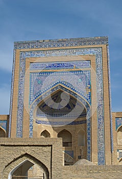 Madressa in ancient city of Khiva, Uzbekistan