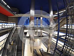 Madrid chamartin metro station view