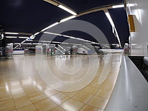 Madrid chamartin metro station view