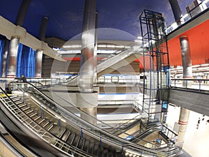 Madrid chamartin metro station view photo