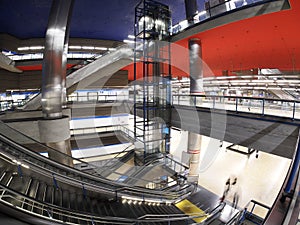 Madrid chamartin metro station view photo