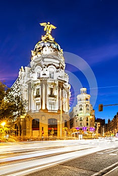 Madrid city center, Gran Vis Spain