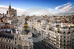 Madrid city center, Gran Vis Spain