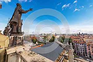 Madrid Cityscape from the Almudena Cathedral - Spain Europe