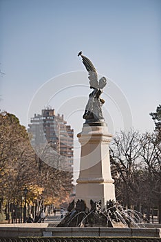 Madrid cityscape - Retiro Park