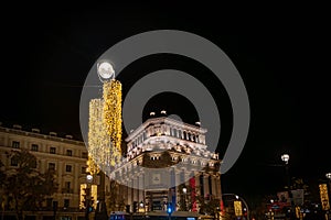 Buildings in the center of Madrid New profile of Madrid photo