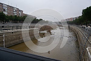 Madrid River and the Manzanares river in a route that we can go walking.