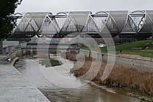 Madrid River and the Manzanares river in a route that we can go walking.