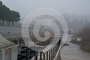 Madrid River and the Manzanares river in a route that we can go walking.