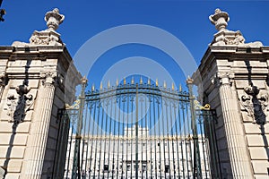 Madrid Royal Palace gate