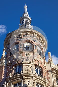 Madrid, Spain / beautiful historical building, Old architecture