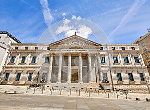 Madrid, Spain. Building of Spanish congress Central