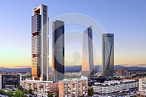 Madrid, Spain Financial District photo