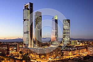 Madrid, Spain Financial District photo