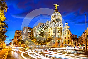 Madrid Spain at Gran Via