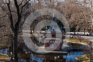 House of Fisherman or Casita del Pescador monument in Retiro Park in Madrid photo