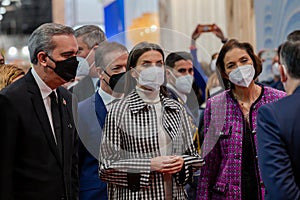 Madrid, Spain- January 19,2022: The King and Queen of Spain inaugurate FITUR