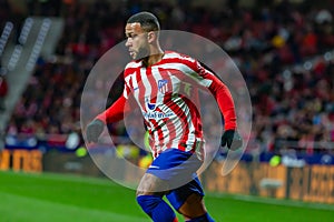 Madrid, Spain- January 21, 2023: Soccer match between Atletico de Madrid and Real Valladolid at Civitas Metropolitano.