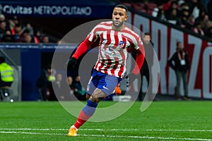 Madrid, Spain- January 21, 2023: Soccer match between Atletico de Madrid and Real Valladolid at Civitas Metropolitano.