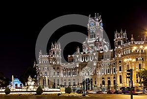 Madrid Spain at night