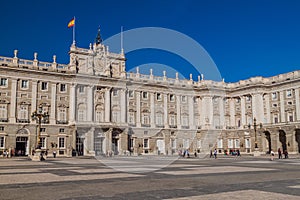 MADRID, SPAIN - OCTOBER 25, 2017: Royal Palace (Palacio Real) in Madrid, Spa