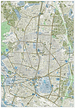 Madrid Street Map photo