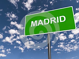 Madrid traffic sign