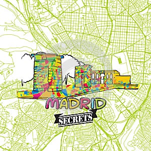 Madrid Travel Secrets Art Map