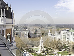 Madrid views from a roof top