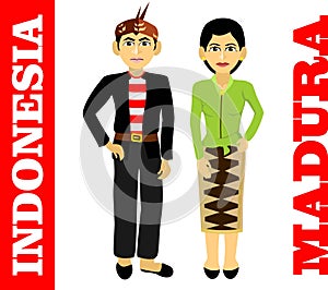 Madura Couple Taditional Costume