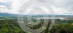 Mae Ai District View from Wat thaton temple in chiang mai