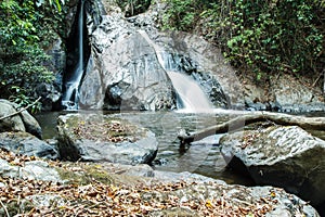 Mae-Haad Waterfall; Huai Nam Dang National Park at Wiang-Haeng,Chiangmai, Thailand