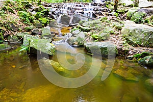 Mae Kampong Waterfall Chiang mai Thailand.