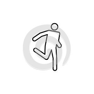 Mae keague, karate line icon. Signs and symbols can be used for web, logo, mobile app, UI, UX