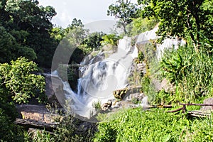Mae Klang Waterfall in Chiang Mai Province, Doi Inthanon Thailand
