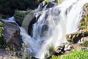 Mae Klang Waterfall in Chiang Mai Province, Doi Inthanon Thailand