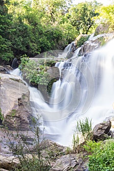 Mae Klang Waterfall in Chiang Mai Province, Doi Inthanon Thailand