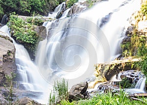 Mae Klang Waterfall in Chiang Mai Province, Doi Inthanon Thailand