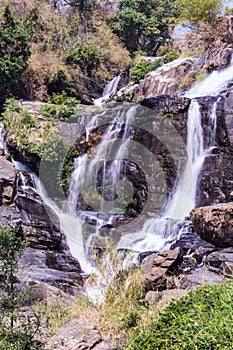 Mae Klang Waterfall in Doi Inthanon, Chiang Mai Province Thailand