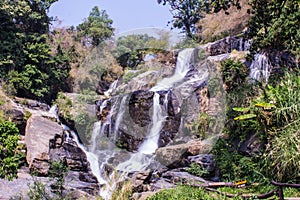 Mae Klang Waterfall in Doi Inthanon, Chiang Mai Province Thailand