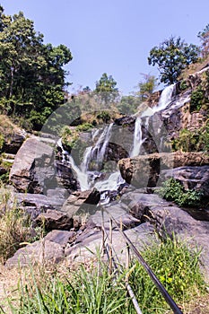 Mae Klang Waterfall in Doi Inthanon, Chiang Mai Province Thailand