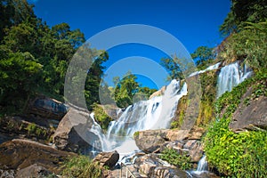 Mae Klang waterfall in doi-inthanon Chiangmai , Thailand One of the famous waterfalls