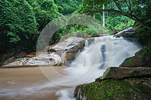Mae Sa waterfall Near Chiangmai city, Chiang Mai, North in Thailand