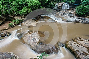 Mae Sa waterfall Near Chiangmai city, Chiang Mai, North in Thailand