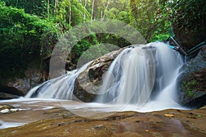 Mae Sa waterfall Near Chiangmai city, Chiang Mai, North in Thailand