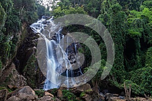 Mae Tia Waterfall is the most beautiful waterfall in Ob Luang National Park,Doi Kaeo, Chom Thong,Thailand