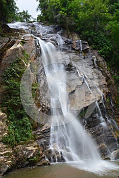 Mae Tia Waterfall in Ob Luang National Park, Chiang Mai, Thailand photo